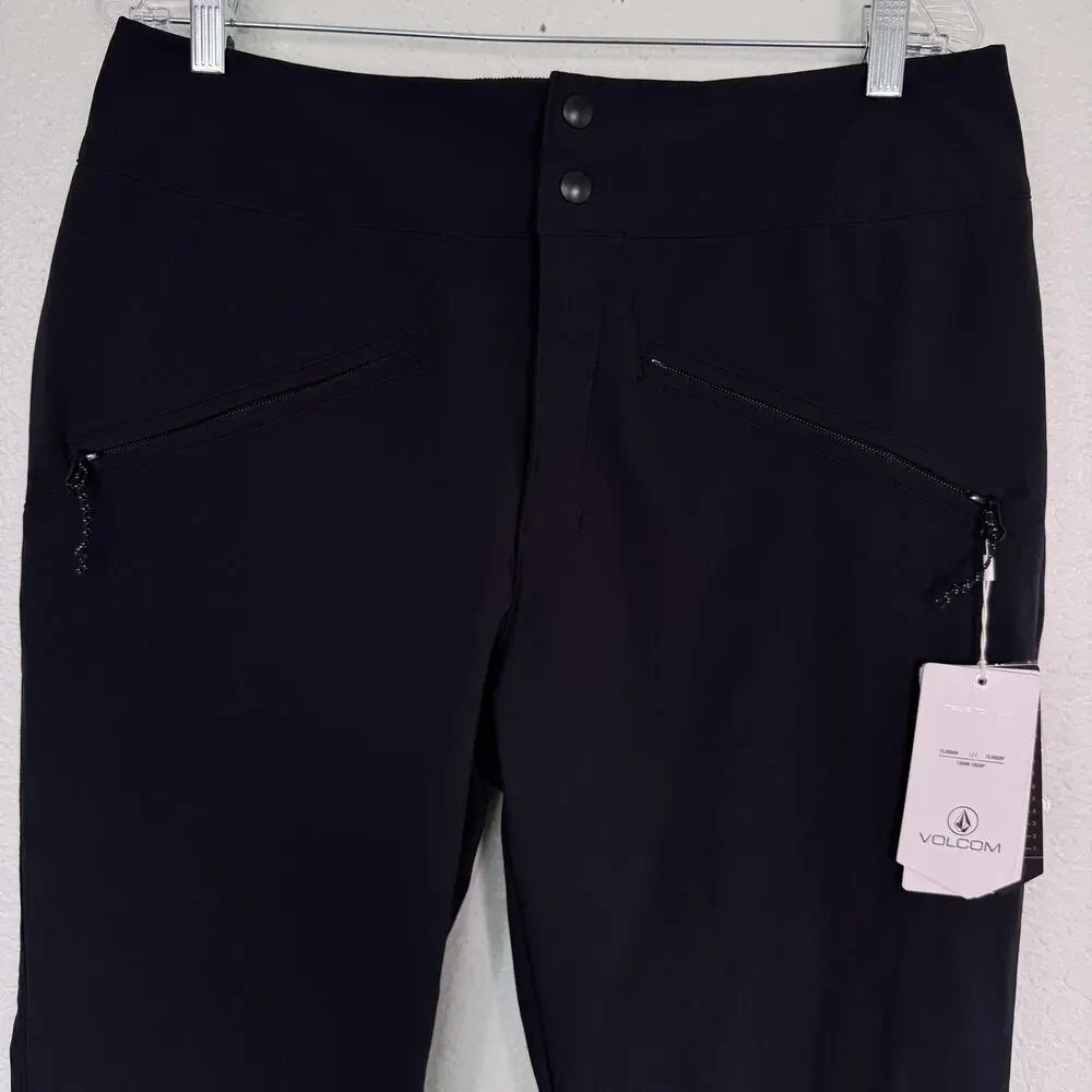 Volcom Battle Stretch HR Pants Womens XL Snow Ski Skinny Fit Black Outdoors NEW - Picture 7 of 16